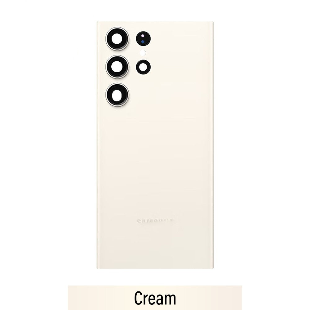 Brown Rear Cover Glass for Samsung Galaxy S23 Ultra S918B-Cream Brown Rear Cover Glass for Samsung Galaxy S23 Ultra S918B-Cream
